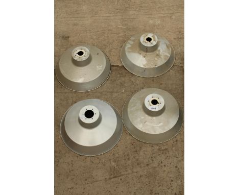 FOUR INDUSTRIAL STYLE LIGHT SHADES