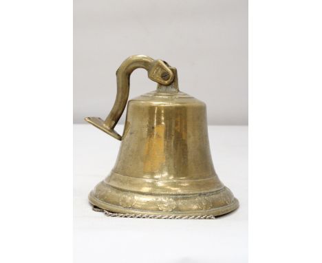 A VINTAGE BRASS SHIPS BELL