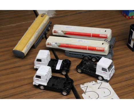 THREE ESSO TANKERS, PLAYWORN CONDITION
