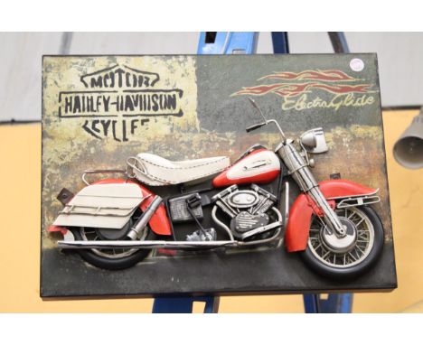 A HARLEY DAVIDSON TIN PLATE SIGN