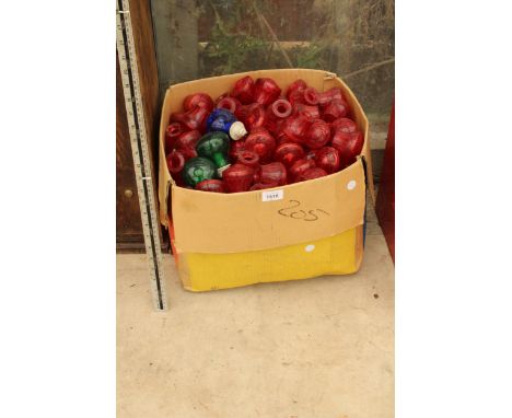A COLLECTION OF OVER 200 VINTAGE FAIRGROUND LIGHT SHADES