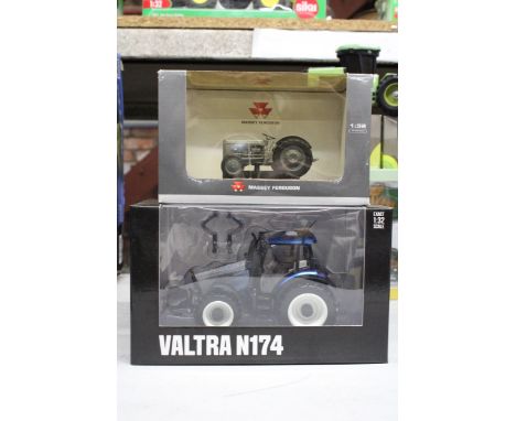 A VALTRA N174 TRACTOR AND A MASSEY FERGUSON TEA 20 - BOTH AS NEW IN BOXES