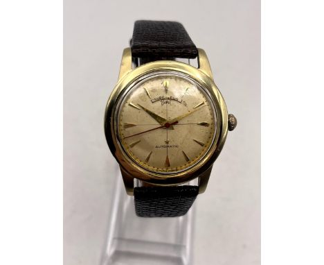 A GENTLEMAN'S VINTAGE FAVRE LEUBA BOVET AUTOMATIC WRIST WATCH - 33 MM DIAL