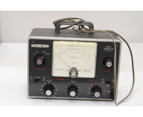 A VINTAGE 1950'S VALVE AUDIO GENERATOR/OSCILLATOR RADIOPHONIC SYNTH