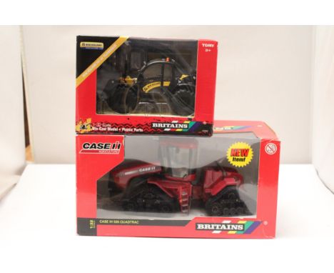 TWO BRITAINS 1:32 SCALE MODELS TO INCLUDE A CASE 1H 535 QUADTRAC AND A NEW HOLLAND TH7.42 TELEHANDLER - BOTH AS NEW IN BOXES