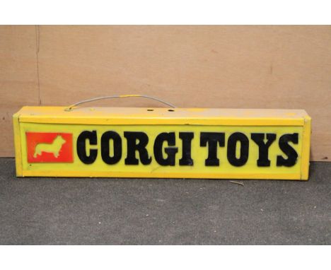 A CORGI TOYS ILLUMINATED SIGN, 69CM X 15CM