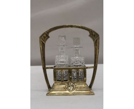 A VINTAGE ART NOVEAU BRASS TANTULAS