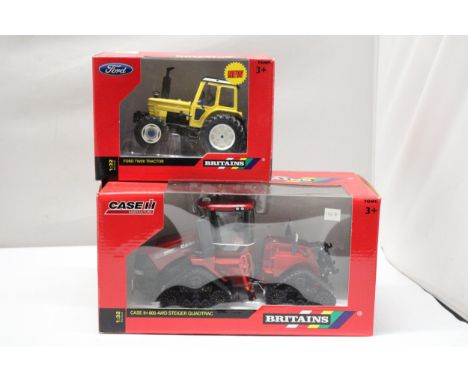 TWO BRITAINS 1:32 SCALE MODELS TO INCLUDE A CASE IH 600 4WD STEIGER QUADTRAC AND A FORD TW20 TRACTOR - BOTH AS NEW IN BOXES