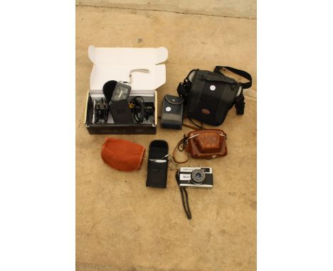 AN ASSORTMENT OF VARIOUS CAMERAS TO INCLUDE AN OLYMPUS TRIP 35 ETC