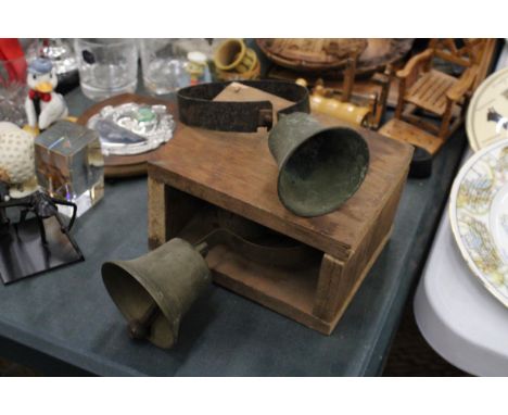 THREE VINTAGE SHOP DOORBELLS