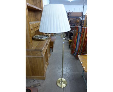 A brass standard lamp 