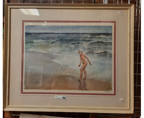 RUSSELL FLINT PRINT - SIGNED AND GALLERY STAMPED 
