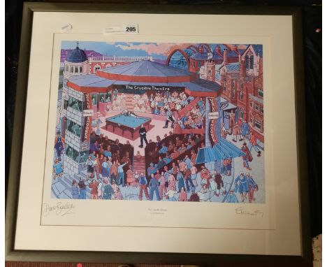 DAVE BOWDEN CRUCIBLE THEATRE PRINT - SIGNED BY JOE SCARBOROUGH