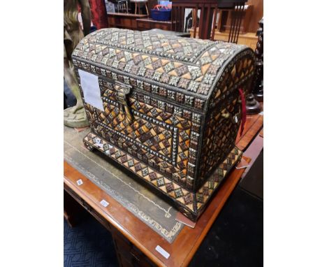 BRASS BOUND DOME TRUNK A/F