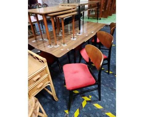 1960'S TABLE &amp; 6 CHAIRS