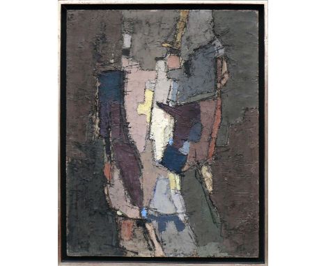 Bott, Francis (Frankfurt/Main 1904 - 1998 Lugano)"Conquête de L'aube"; ÖL,gespachtelt/Pavatex; rechts unten sign.; 70 x 54 cm