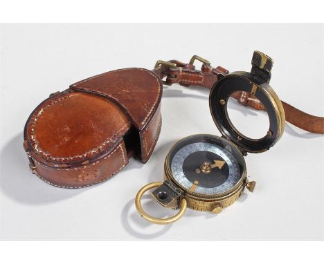 First World War Verners Pattern compass,  maker Anglo-Swiss Association, No 33726, dated 1915 with arrow mark, together with 