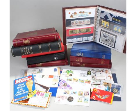 Collectin of stamps, to include first day covers, WWF album, The Military collection, The Facile Philatelic Album, SG Major c
