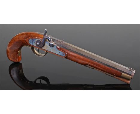 Deactivated 20th Century Muzzle loading pistol, .44 calibre, plain plate and hammer, deactivation number RN2104166BPH, 22/4/2