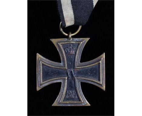First World War German Iron Cross, 2nd class 1914, with ribbon