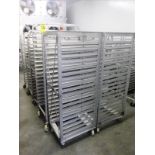 (10) assorted aluminum tray carts