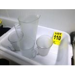 assorted plastic measuring cups