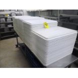white plastic trays