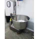 rotating bowl dough mixer, 36 in. dia. x 19 in. deep