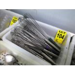 assorted s/s whisks