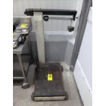 Toledo beam-type platform scale, 19 in. x 28 in. platform, 50 lbs. cap.