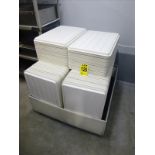 white plastic trays