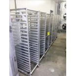 (9) aluminum tray carts