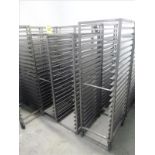 (9) s/s tray carts (some casters missing)