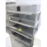 (8) perforated s/s baskets