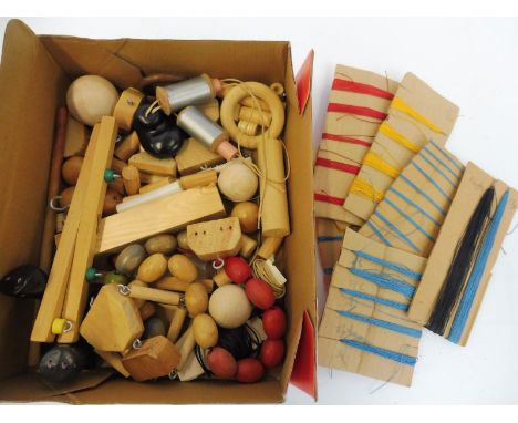 A quantity of Pelham puppet parts including original strings etc.