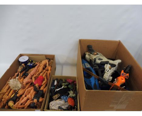 A collection of modern Action Man figures, accessories, clothing and vehicles etc.