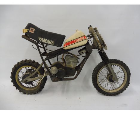 A Yamaha miniature motorcycle for restoration, engine stamped Kyosho Japan. 