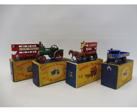Four Lesney Models of Yesteryear, first series.