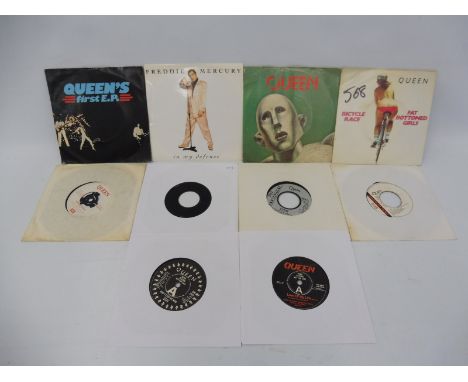 A small bundle of Queen and Freddie Mercury promotional demos to include Queen's first LP, Love of My Life, Fat Bottom Girls,