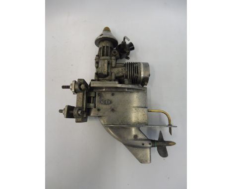 A rarely seen KB outboard engine for a model boat. 