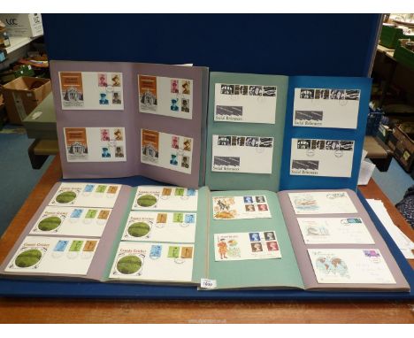 Four Scrap books filled with First Day Covers dated 1968-1972, 1972-1973, 1973-1975 and 1975-1976.