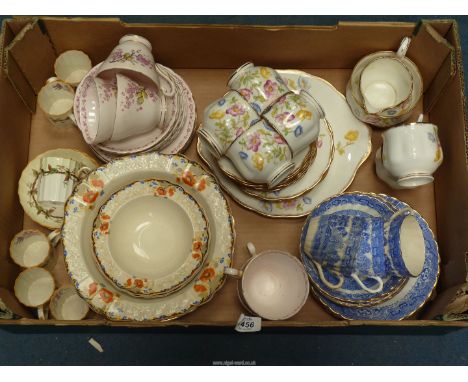 A quantity of part tea and coffee sets including Tuscan 'April Beauty', Royal Albert, Royal Worcester, etc.