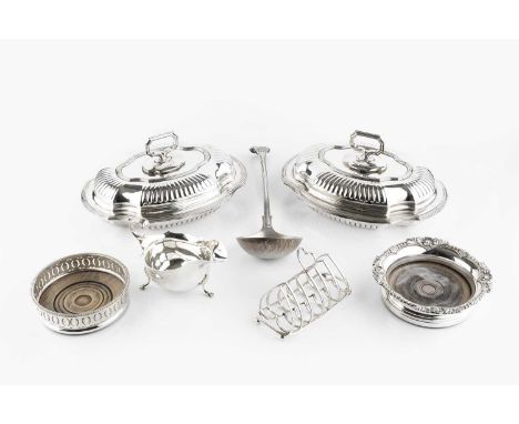 A late Victorian silver seven bar toast rack, with heart shaped handle and divisions, by James Deakin &amp; Sons, Sheffield 1