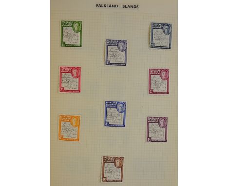 British Commonwealth stamp album, a large collection (many hundreds) of mint and used singles and sets. All countries present