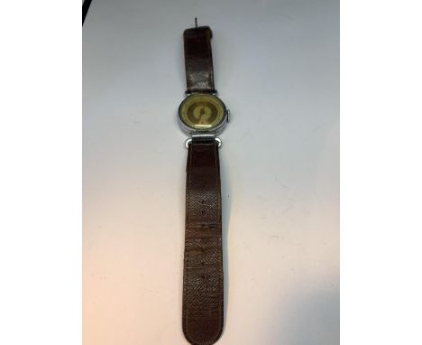 A CIMIER MILTIARY WRIST WATCH AND COMPASS 