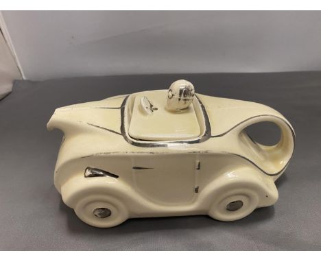 A SADLER ART DECO CLASSIC RACING CAR TEAPOT 