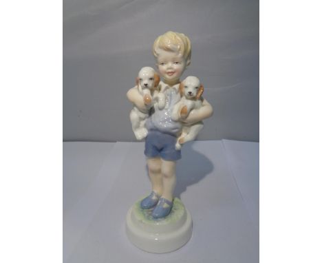 A ROYAL WORCESTER FIGURE 'MONDAY'S CHILD IS FAIR OF FACE' 