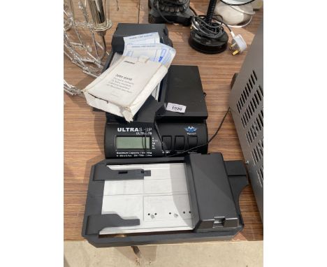 AN ULTRASHIP ELECTRIC SCALE AND TWO RECIPT PRINTERS 