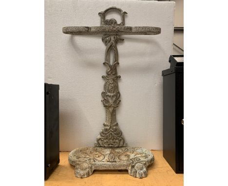 A CAST IRON STICK/UMBRELLA STAND 