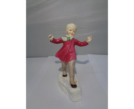 A ROYAL WORCESTER FIGURE JANUARY 